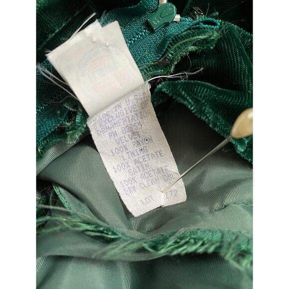 80s vintage velvet low back dress - Picture 6 of 8